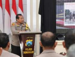 Kapolda Jatim Kunjungi Polres Trenggalek Bahas Kamtibmas Jelang Pemilu 2024 dan Karhutla
