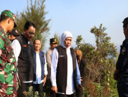 Sambut Gubenur Jatim, Dandim Bersama Sejumlah Pihak Membahas Kebakaran Di Area TNBTS