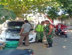 Babinsa Sondakan Himbau Pemilik Bengkel Mobil Selalu Utamakan Kepuasan Konsumen