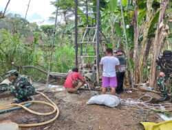 Program TNI Manunggal Air, Kodim 0801/Pacitan Selesaikan Pengeboran Sumur