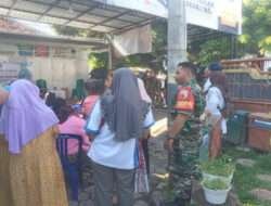 Koramil Wonoasih Kawal Serta Dampingi Penyerahan Fasilitas Posyandu