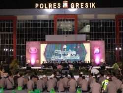 Polres Gresik Sholawatan Bareng Tim Hadrah Aulian Musthofa Polda Jatim