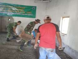Gelar Karya Bhakti, Kodim Ngawi Bersama Masyarakat Rehab Musholla Baitul Rhokim