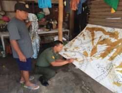 Majukan UMKM, Babinsa Kelurahan Pajang Berikan Motivasi Kepada Pengrajin Batik