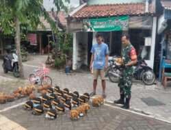 Begini Cara Babinsa Kelurahan Mojo Dalam Memberikan Motivasi Pelaku UMKM Warga Binaan