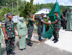 Kunjungi Koramil Jajaran, Dandim 0801/Pacitan Tekankan Jaga Keharmonisan Dalam Rumah Tangga