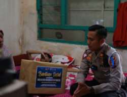 Sambut HUT Lalu Lintas Ke 68, Satlantas Polres Gresik Door to Door Salurkan Baksos