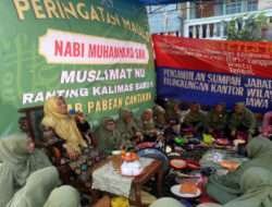 Jamaah Raudhatul Jannah Ranting Kalimas Baru II Semarakan Peringati Maulid Nabi