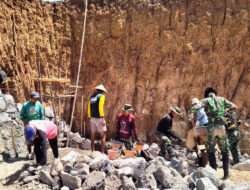 Modal Semangat Yang Ditunjukan Satgas TMMD Reg 118 Dan Warga Dalam Pengerjaan Sasaran