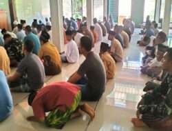 Padatnya Kegiatan, Satgas TMMD Reguler 118 Kodim 0728/Wonogiri Tetap Menunaikan Kewajiban Sholat Jum’at