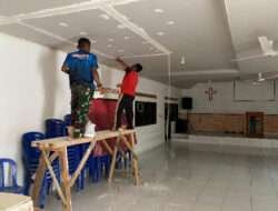 TMMD Reguler Ke-118 Kodim Wonogiri Rehab Gereja Bathel Tabernakel Di Dusun Pencil