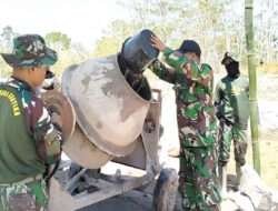 Serba Bisa, Satgas TMMD Reguler 118 juga Mahir Operasikan Mesin Molen
