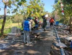 Dukung Pembangunan di Wilayah, Kerja Bakti Cor Jalan