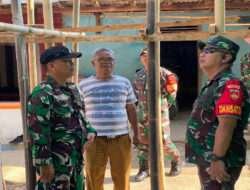 Dansatgas TMMD Reguler Ke 118 Turun Cek Perkembangan Pembangunan Dilokasi