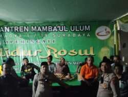Kapolsek Bersama Wakapolsek Tambaksari Sambang Ke Ponpes Mambaul Ulum