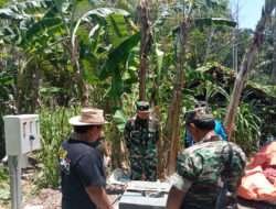 Tim Wasev Kodam V/Brw Tinjau Pembangunan Sumur Bor TNI Manunggal Air Kodim 0801/Pacitan