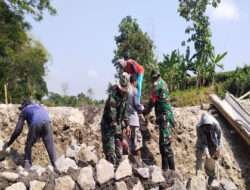 Sasaran Fisik TMMD Sengkuyung III Desa Celep Fokus pekerjaan Pondasi Jembatan dan Talud