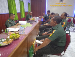 Kodim 0801/Pacitan Menerima Kunjungan Tim Curent Audit Itdam V/Brawijaya