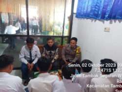 Bripka Ardhi Memberikan Penyuluhan Kepada Siswa Siswi SMP Muhammadiyah