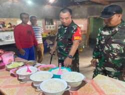 Kunjungi Lokasi TMMD, Dansatgas Sempatkan Cek Menu Makanan Anggota