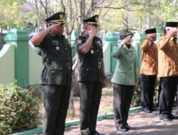 Jelang HUT TNI ke-78, Kodim Ngawi Ziarah Ke TMP Dr.Radjiman Wedyodiningrat
