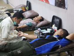 Polres Mojokerto Gelar Aksi Donor Darah Peringati HUT Humas Polri ke-72