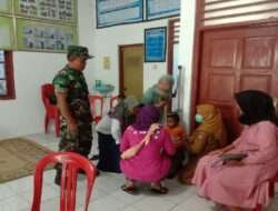Babinsa Koramil Mantingan Dampingi Kegiatan Posyandu Di Wilayah Binaannya
