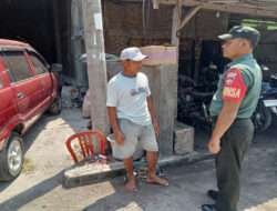 Babinsa Imbau Warga Antisipasi Kebakaran Hingga Pencemaran Udara