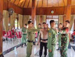 Wujudkan Linmas Tangguh, Babinsa Tipes berikan Latih Disiplin