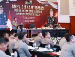 Kapolda Jatim Pimpin Anev Sitkamtibmas dan Kesiapan Pemilu 2024