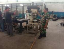 Pendampingan Babinsa Kratonan, Pelaku UMKM Pembuatan Suku Cadang Kendaraan Roda Empat