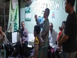 Kapolsek Tambaksari Berkoordinasi Kamtibmas dan 3C