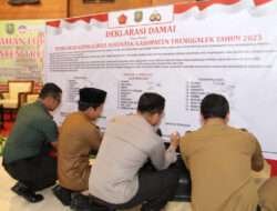 Dandim 0806/Trenggalek dan Forkopimda Siap Sukseskan Pemilihan Kepala Desa Serentak 2023