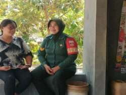 Babinsa Wanita Pertama Di Kodim 0728/Wonogiri, Dekatkan Diri Dengan Warga