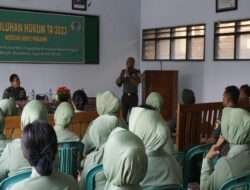 Tingkatkan Kesadaran Hukum, Kodim 0805/Ngawi Gelar Kegiatan Penyuluhan Hukum