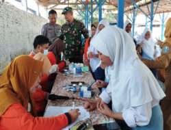 Sinergitas Polres Probolinggo Kota Bersama Kodim 0820 Salurkan Vitamin Tekan Stunting