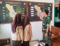 Ini Pesan Pelda Suparno Saat Pelajar SMKN 1 Bulukerto Kunjungi Makoramil 21/Bulukerto