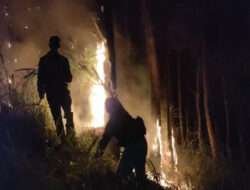 Polres Malang dan Tim Satgas Karhutla Berhasil Padamkan Kebakaran di Jabung