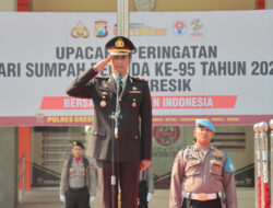 Polres Gresik Gelar Upacara peringatan Hari Sumpah Pemuda ke-95