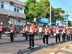 Drumband Gema Nada Al Mizan Sukseskan Milad SD Muhammadiyah Lamongan