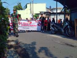 Serda Ichsan Amankan dan Kawal Jalan Sehat Pemuda-Pemudi