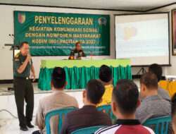 Pererat Hubungan Silaturahmi, Kodim 0801/Pacitan Gelar Komsos Bersama Komponen Masyarakat