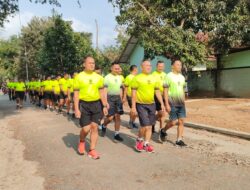 Secara Teratur Dan Terprogam, Personil Kodim 0801/Pacitan Laksanakan Lari Pagi Demi Jaga Kesehatan