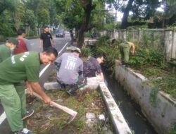 Berantas Sarang Nyamuk Dan Cegah Demam Berdarah, Babinsa Punggawan Gencarkan Pembersihan Lingkungan