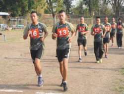 Pelihara Fisik tetap Prima, anggota Kodim 0726/Sukoharjo laksanakan Tes Garjas Periodik II
