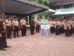 Danramil 0806/05 Kampak Dukung Semangat Santri: Pramuka Lomba Jelajah Situs Sejarah Santri Trenggalek