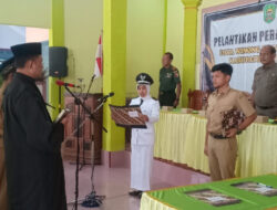 Danramil 0806/09 Tugu Memberikan Dukungan Penuh untuk Pelantikan Pejabat Desa Winong