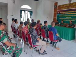 Jalin Silaturahmi, Koramil 04/Jebres Gelar Komsos Dengan Komponen Masyarakat