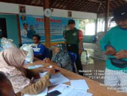 Babinsa Koramil 0805/12 Mantingan Melaksanakan Pendampingan Penyaluran Bantuan Pangan Beras