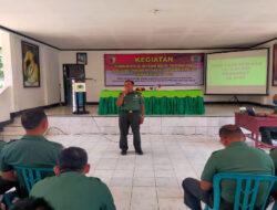 Kodim 0801/Pacitan Selenggarakan Kegiatan Pembinaan Rencana Tata Ruang Wilayah Pertahanan Darat